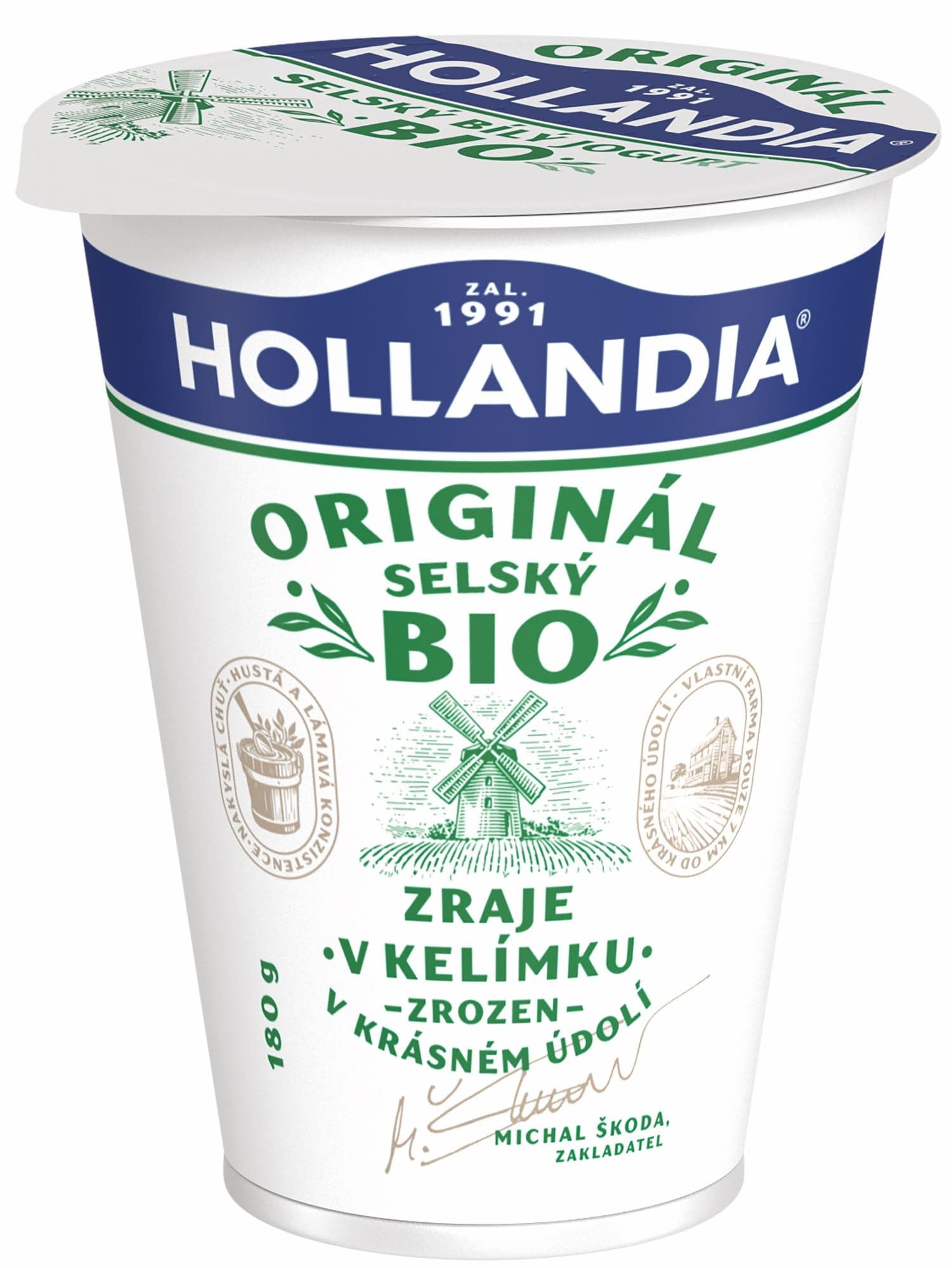 Hollandia BIO Selský jogurt bílý 3,5%