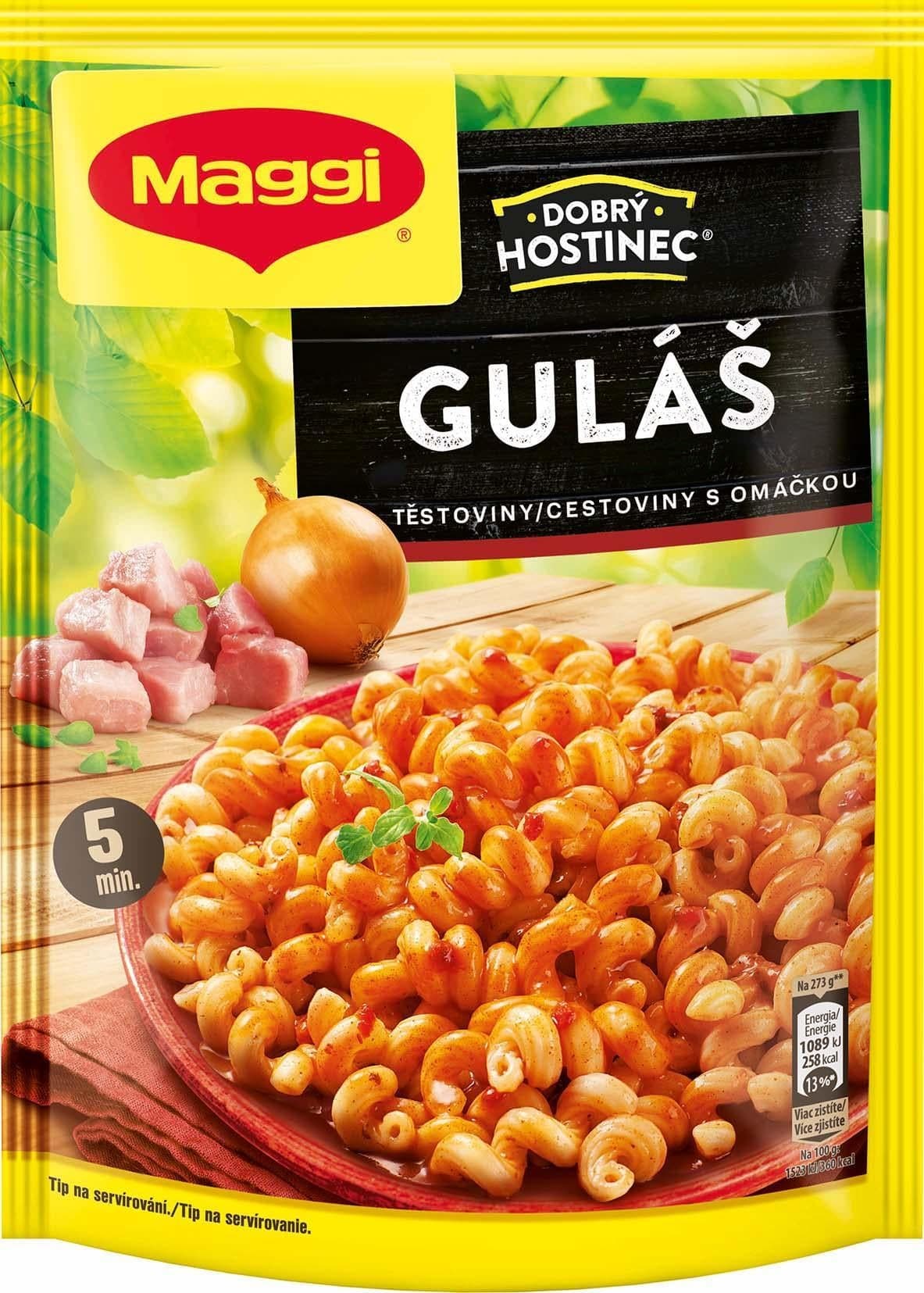 Maggi Dobrý Hostinec Guláš Těstoviny s omáčkou