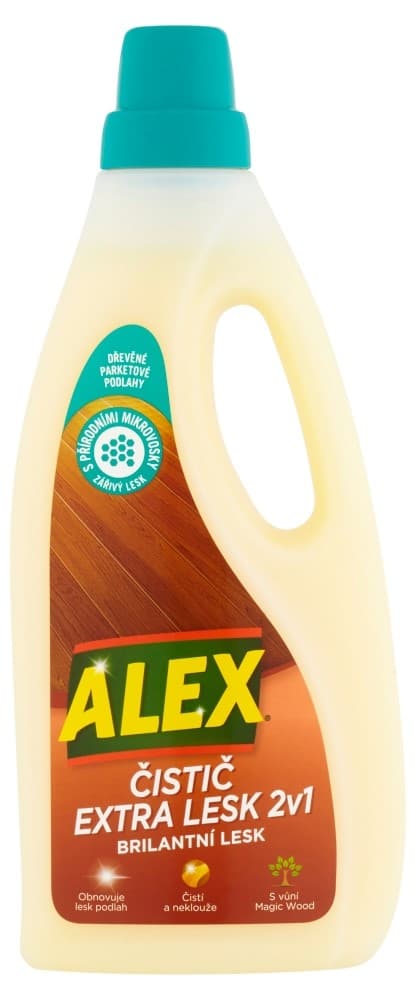 Alex Čistič extra lesk na dřevěné podlahy 2v1