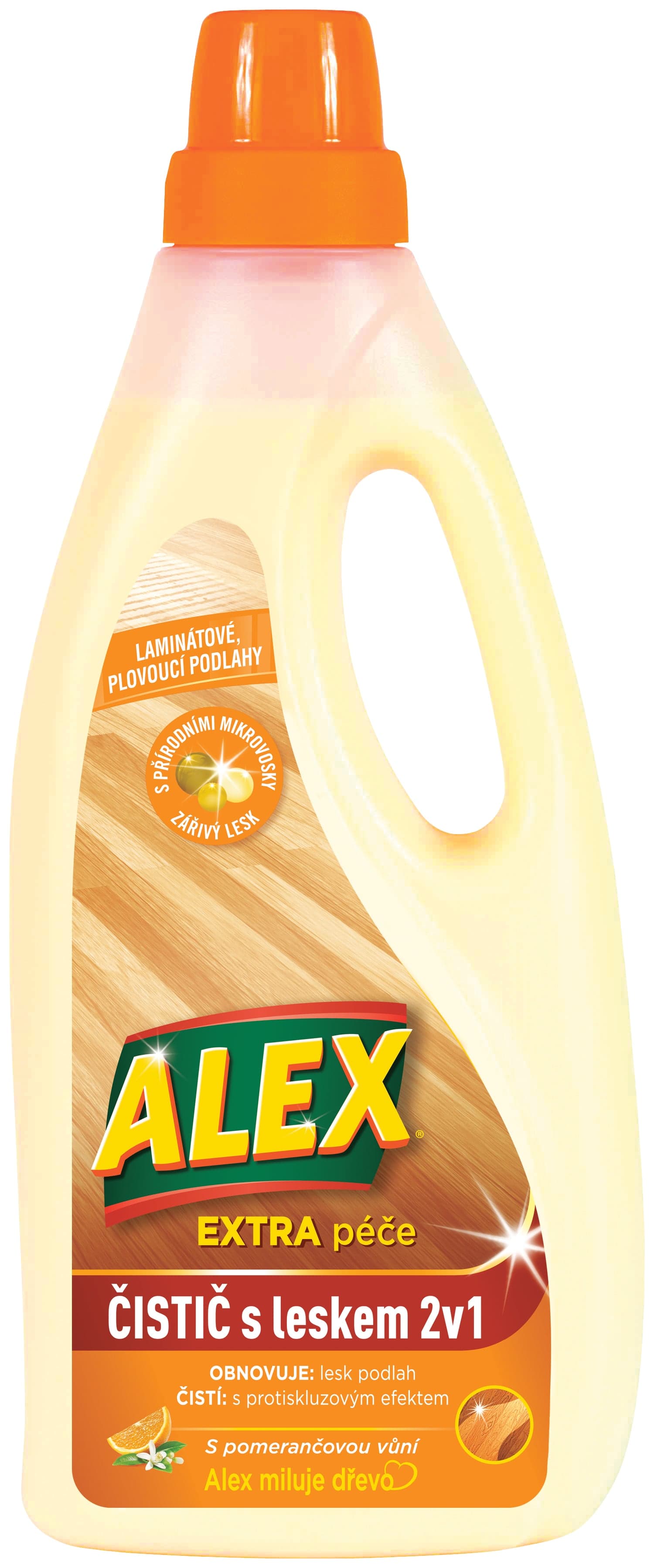 Alex Čistič na laminát s leskem 2v1 s pomerančovou vůní