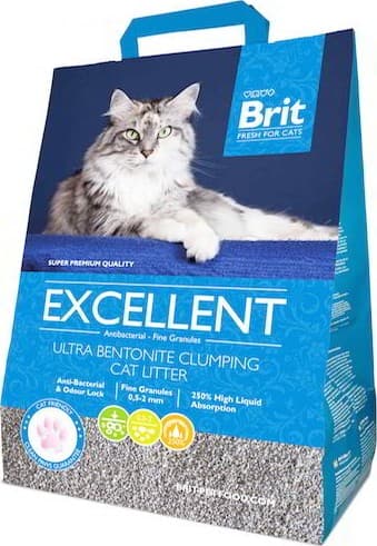 Brit Fresh for cats Excellent Ultra Bentonite stelivo – hrudkující