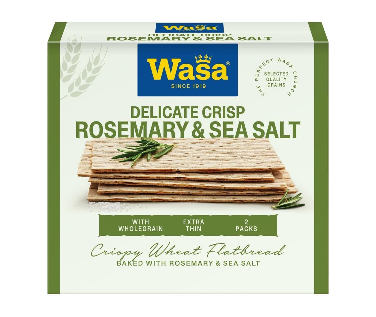 Wasa Delicate pšeničný s rozmarýnem a solí