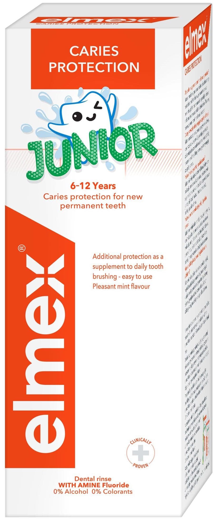 elmex Junior dětská ústní voda pro děti ve věku 6–12 let