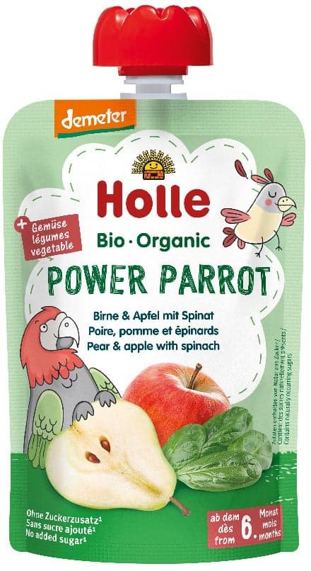 Holle BIO Kapsička hruška, jablko a špenát