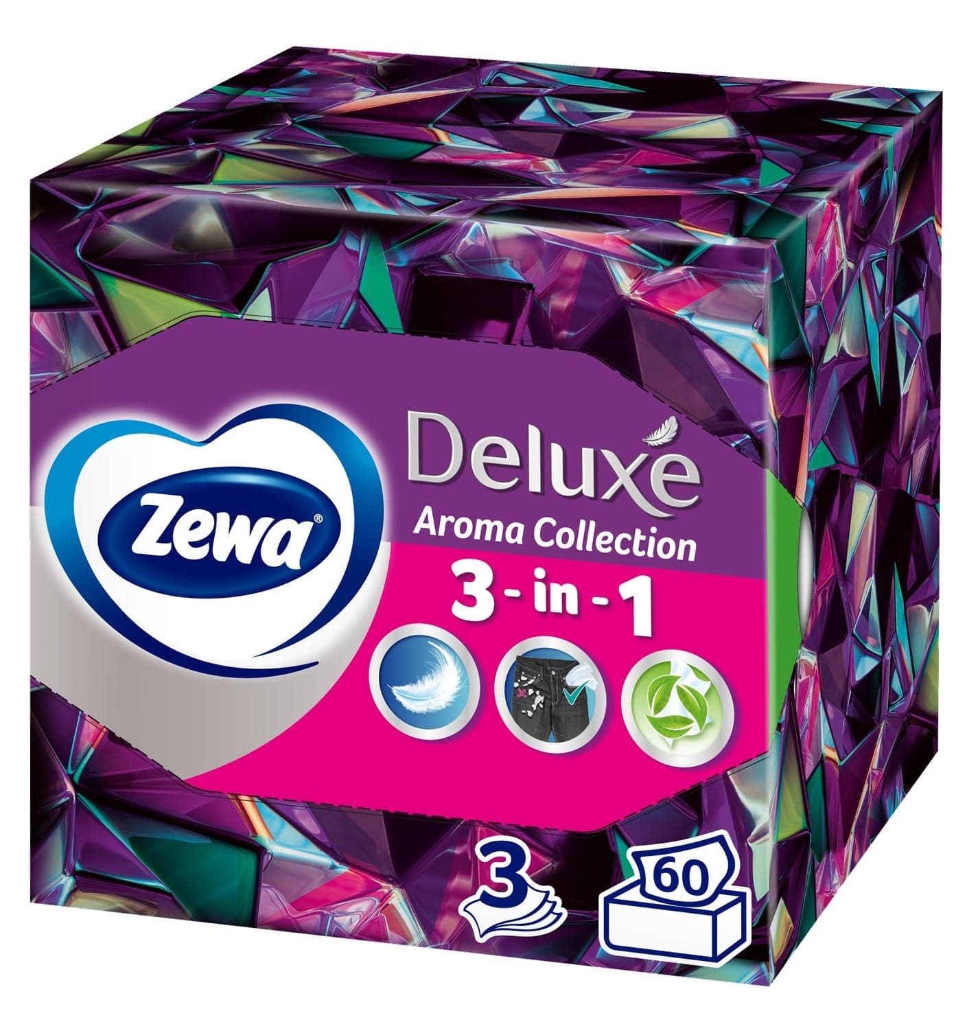 Zewa Deluxe Aroma Collection papírové kapesníky 3vrstvé box