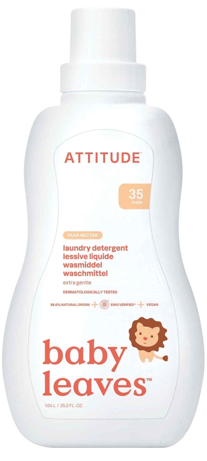 Attitude Prací gel pro děti, hrušková šťáva (1,05 l)