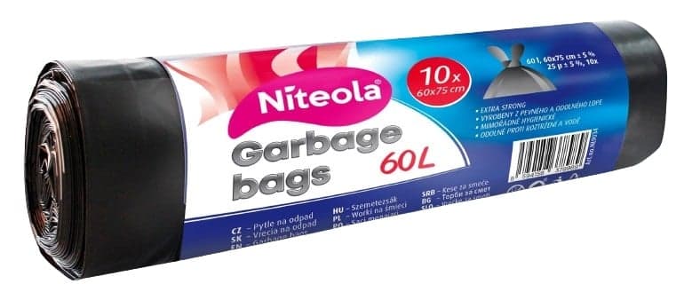 Niteola Pevné igelitové sáčky na odpad 60 l