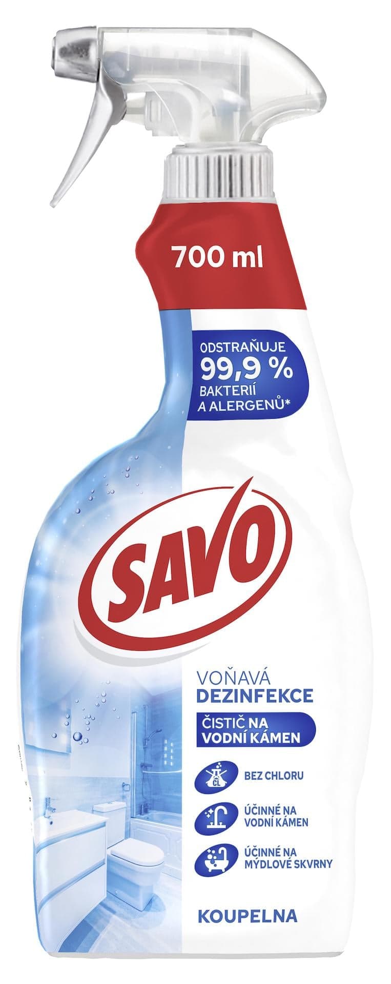 Savo Čisticí a dezinfekční prostředek na vodní kámen