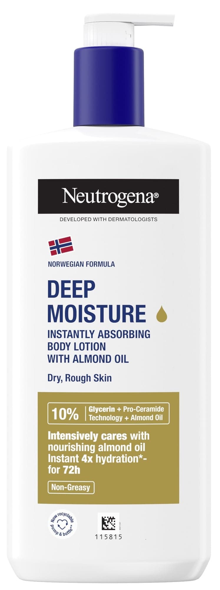 Neutrogena Hloubkově hydratační tělové mléko s olejem pro suchou pokožku