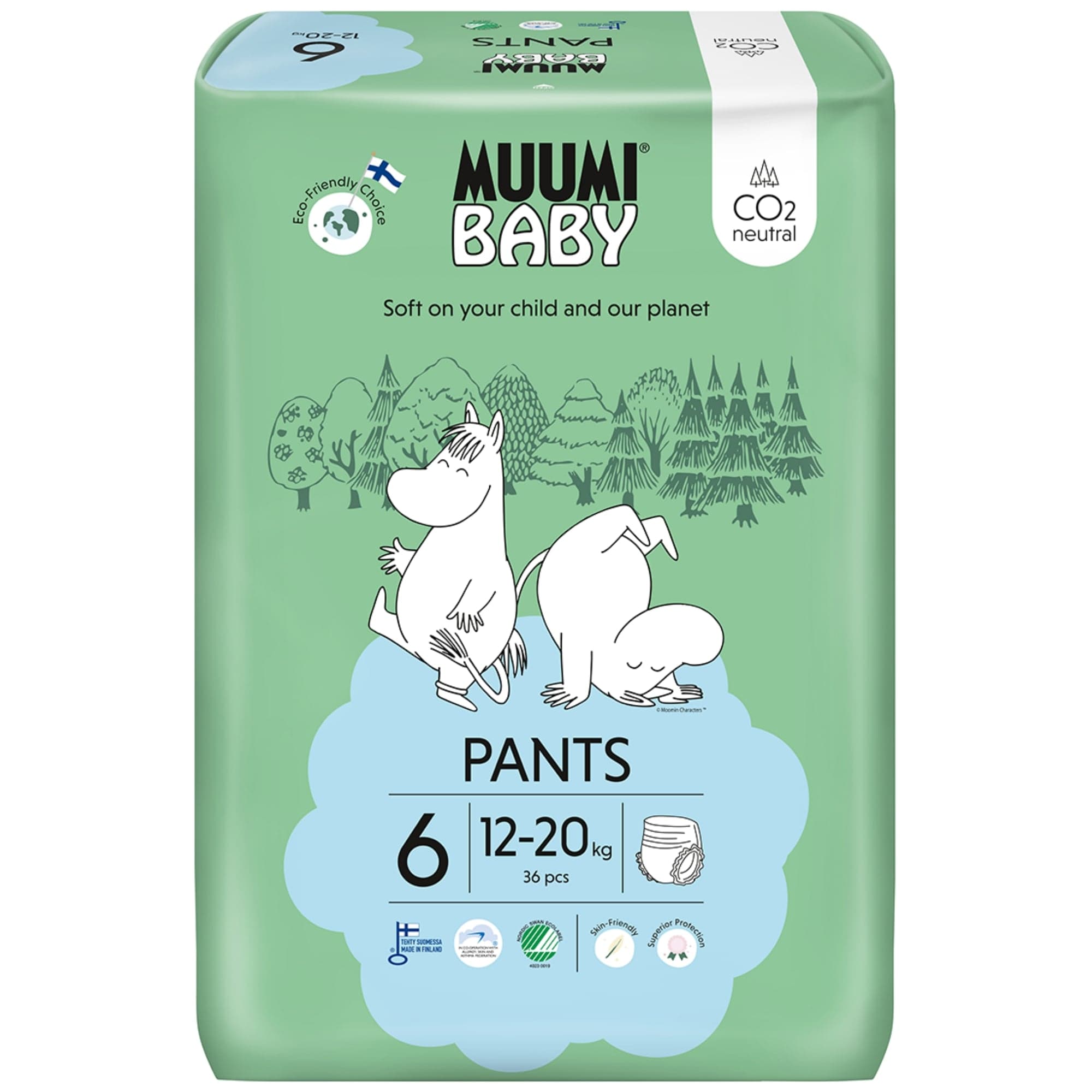 Muumi Baby EKO Plenkové kalhotky pants junior 6 (12–20 kg)