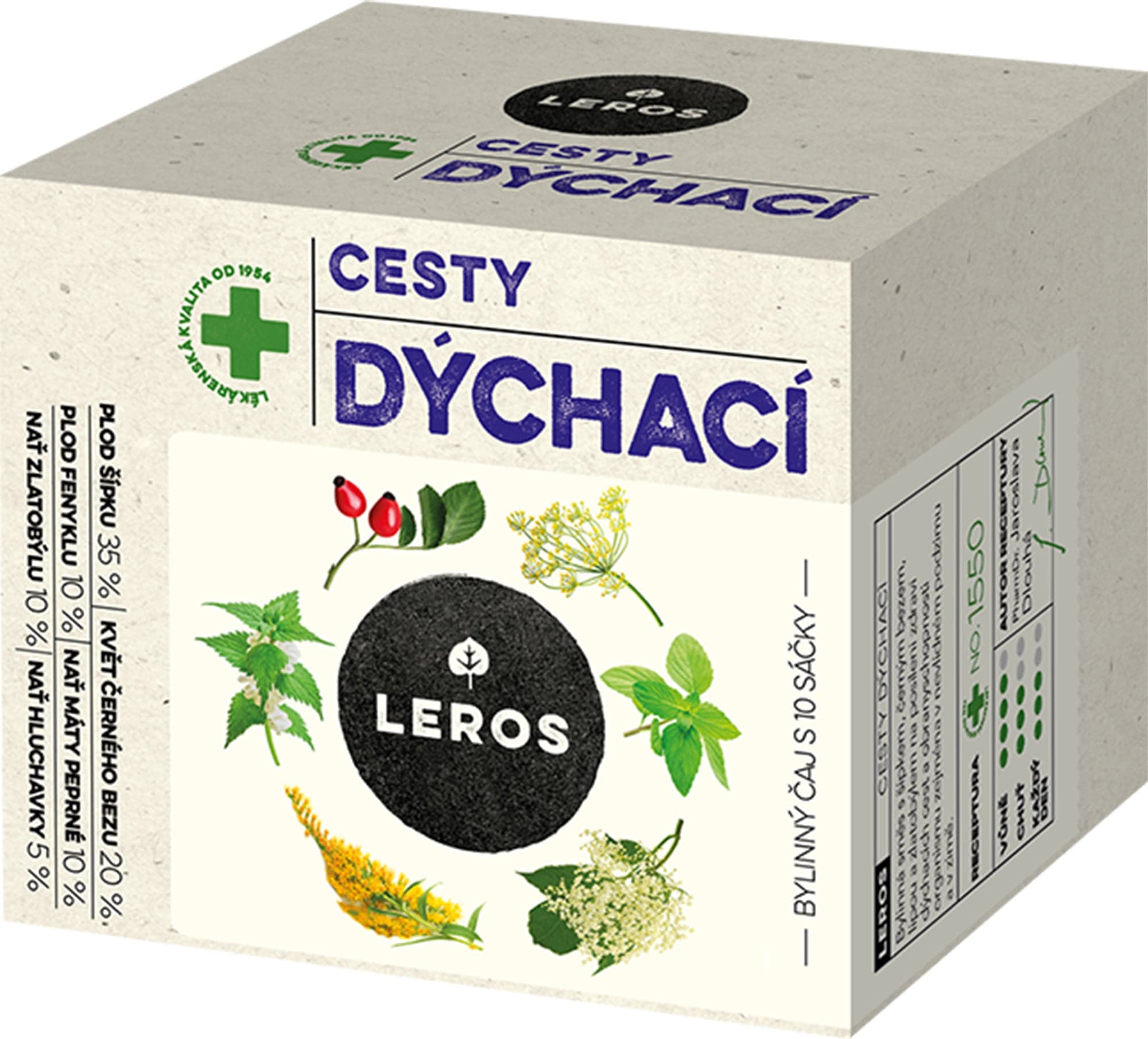 Leros Natur Dýchací cesty šípek a bez