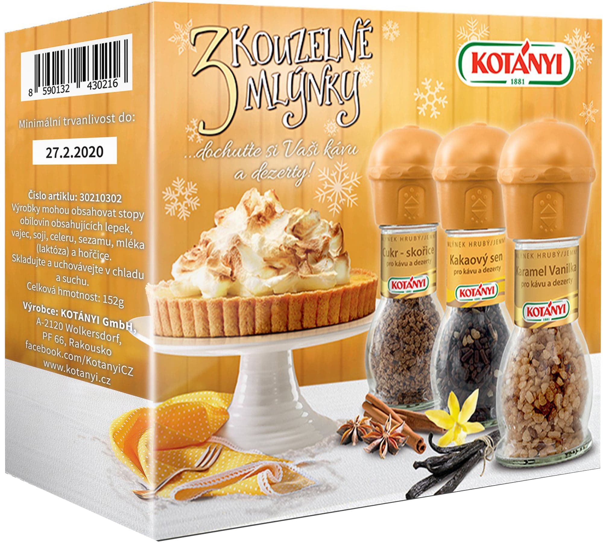Kotányi Krabička Kouzelné mlýnky 3x