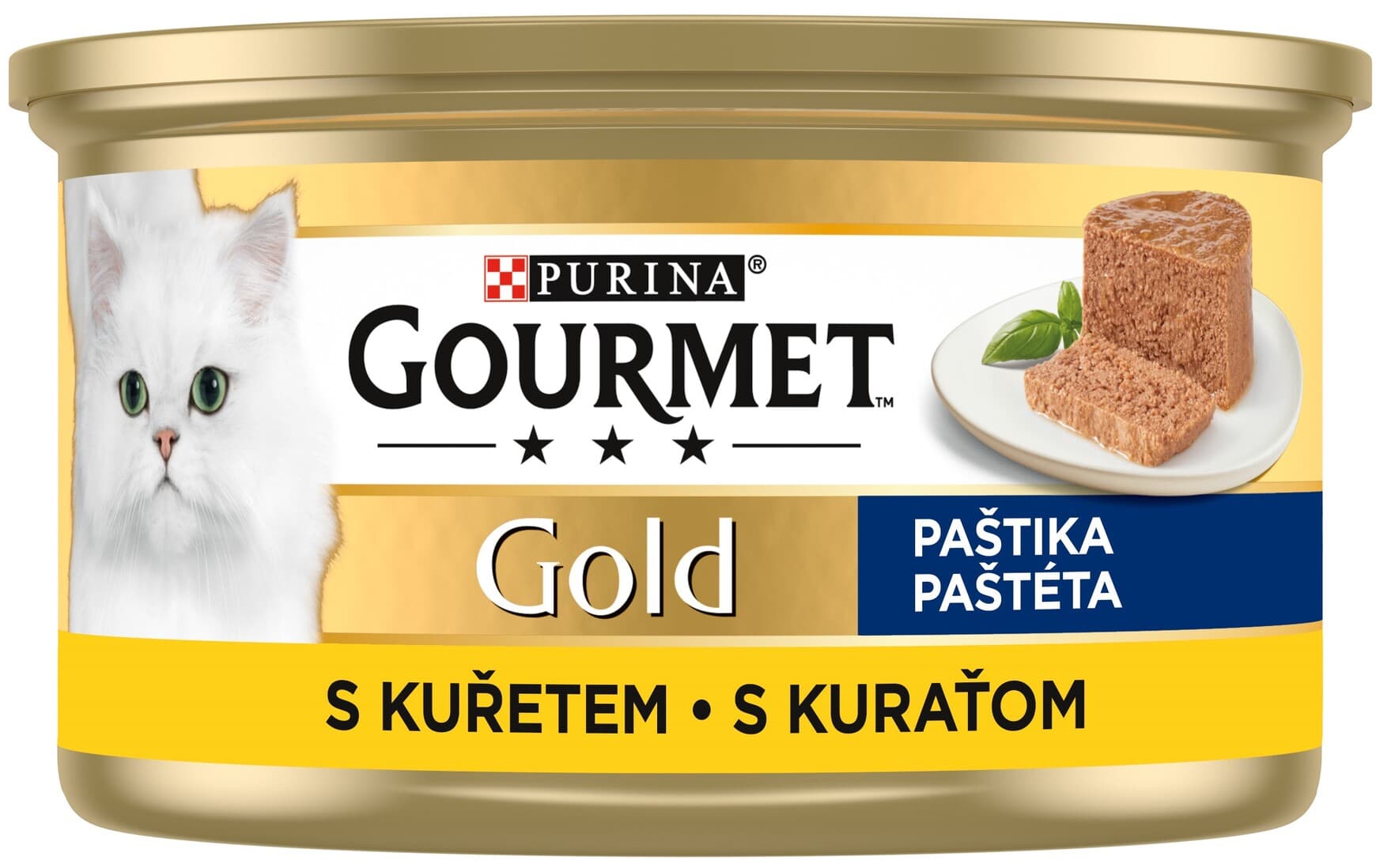 Gourmet Gold konzerva pro kočky kuře paštika