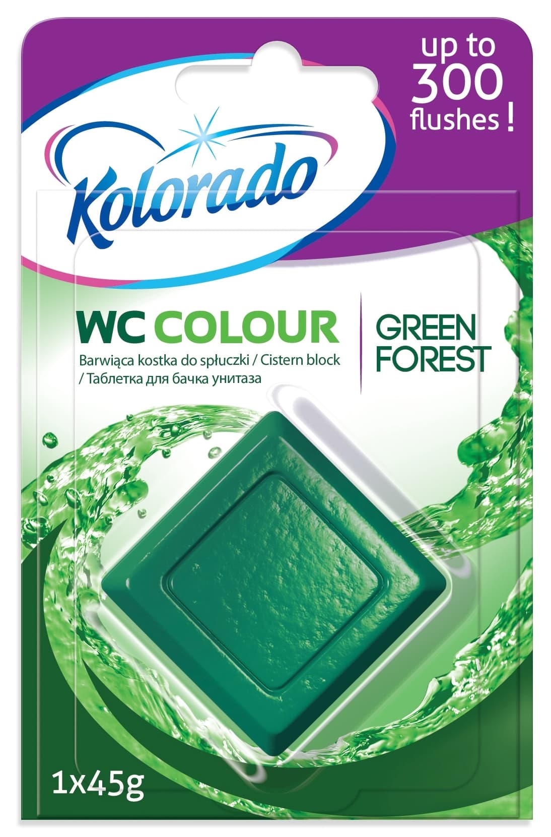 Kolorado WC kostka do nádržky green forest