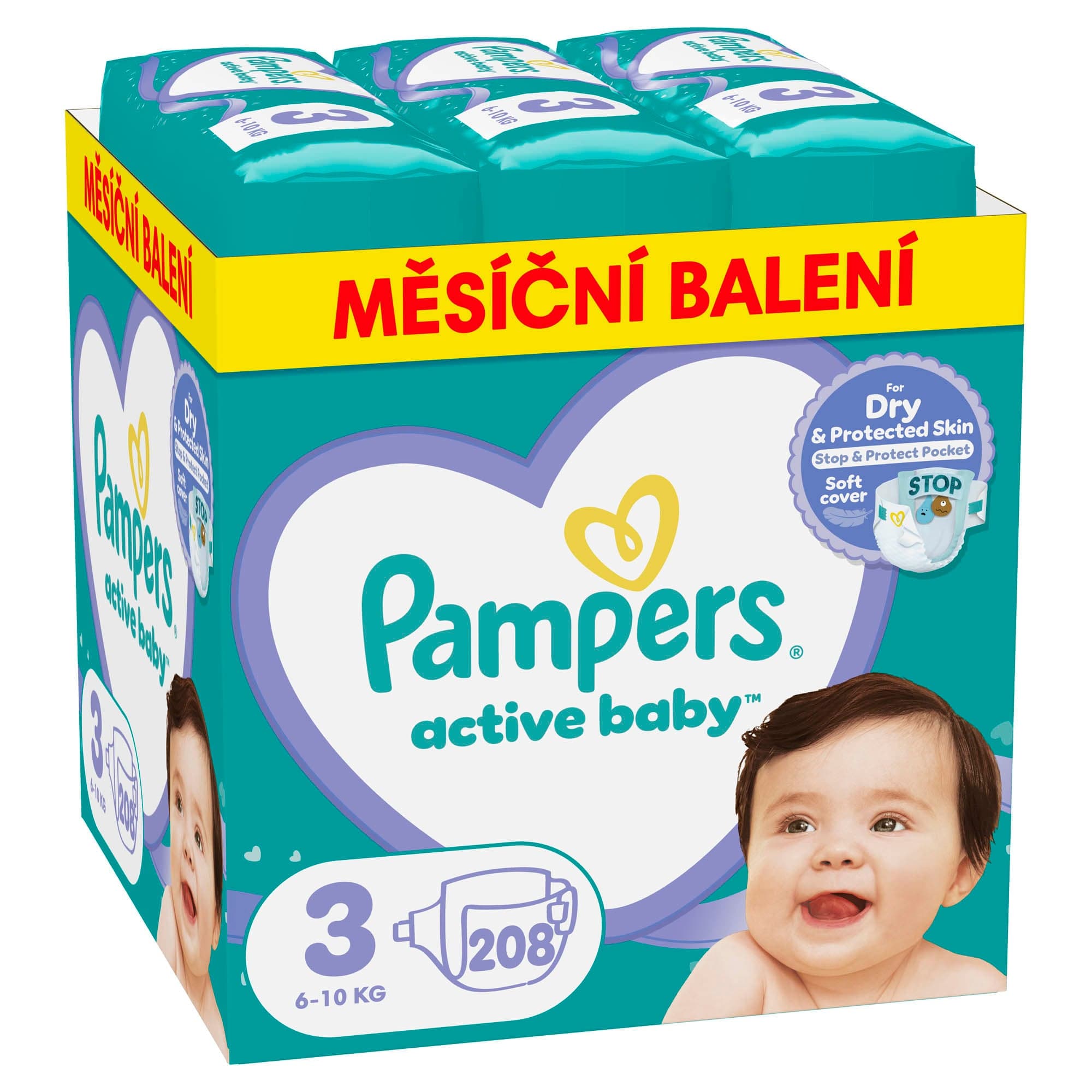 Pampers Active baby jednorázové plenky 3 (6–10 kg)