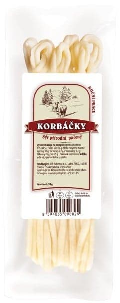 Korbáčky přírodní pařené