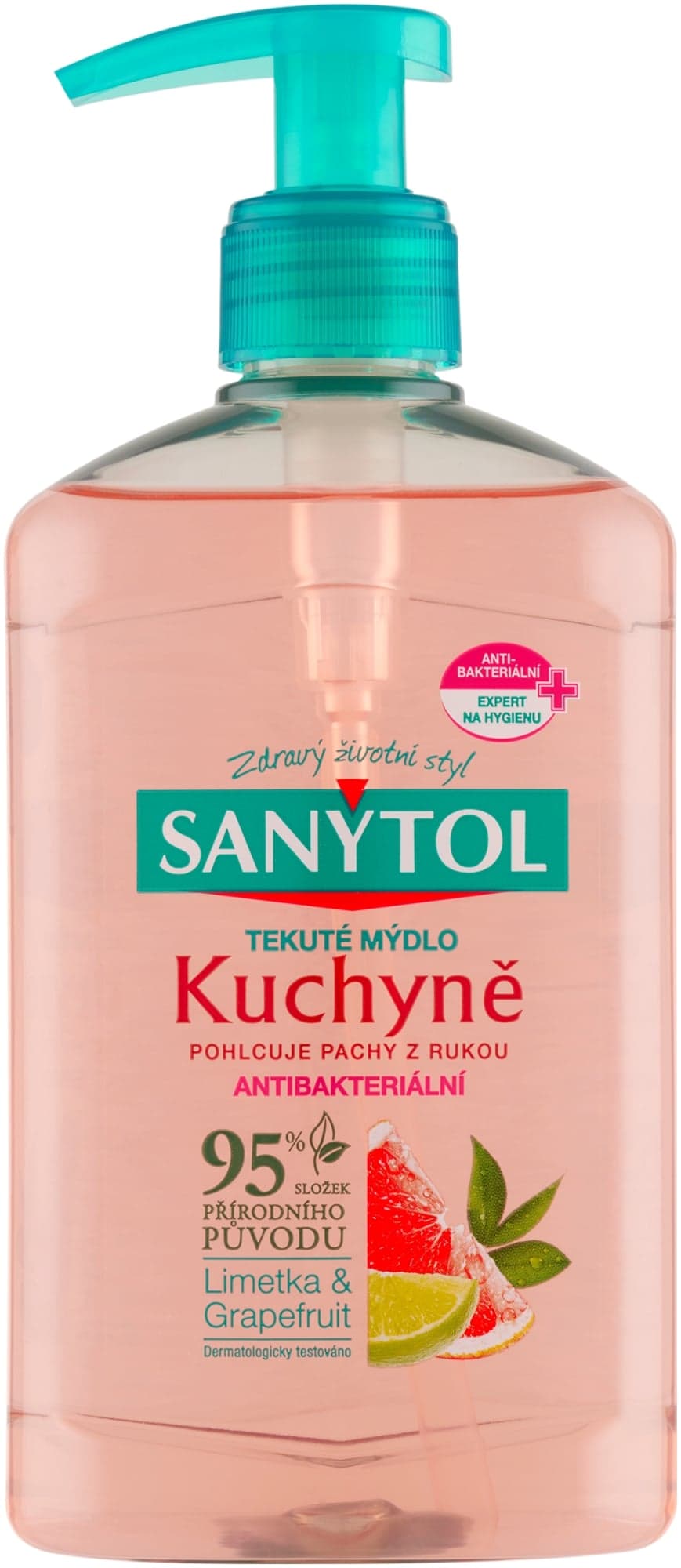 Sanytol Kuchyně antibakteriální mýdlo limetka & grapefruit