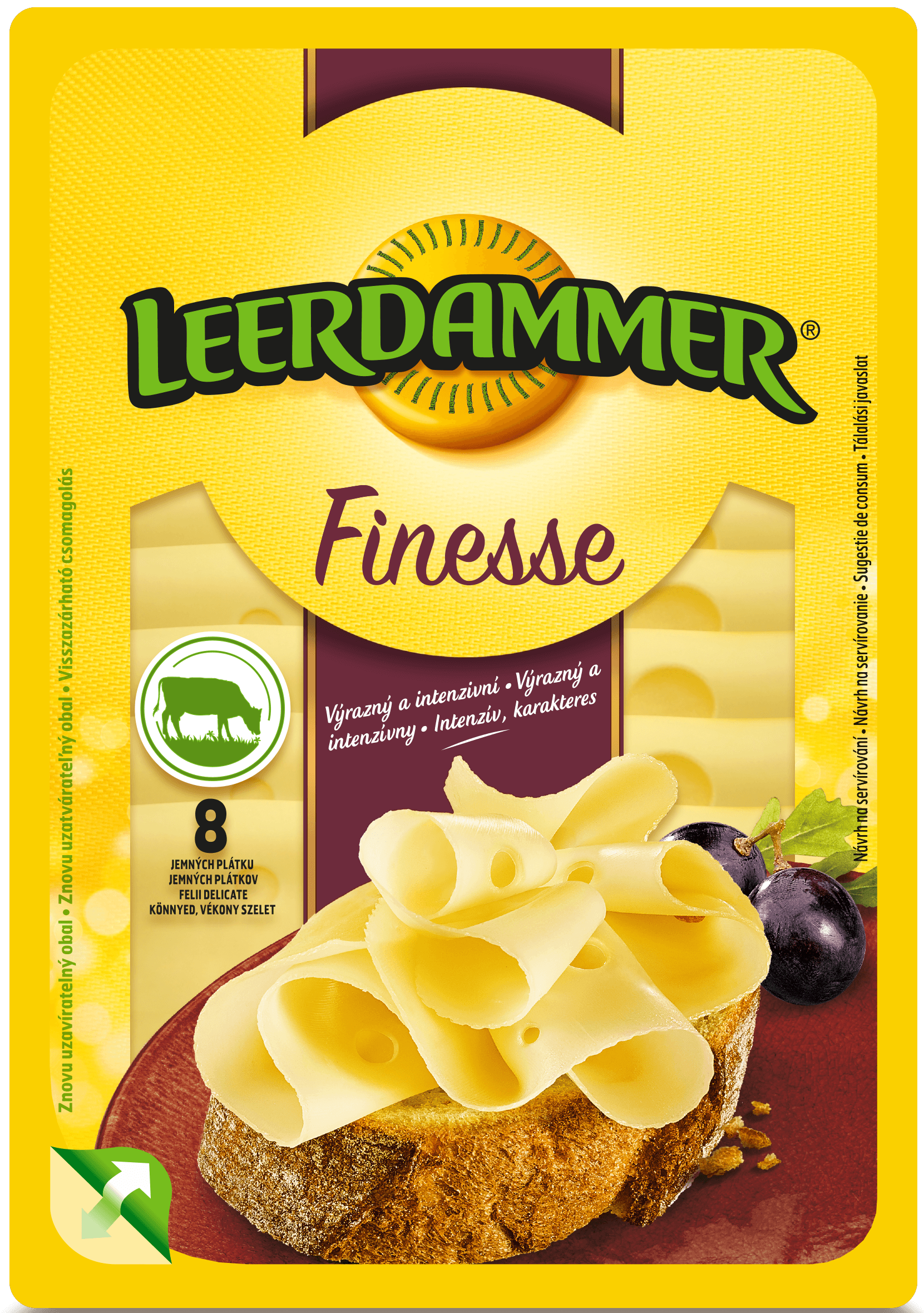 Leerdammer Caractere Finesse sýr plátky