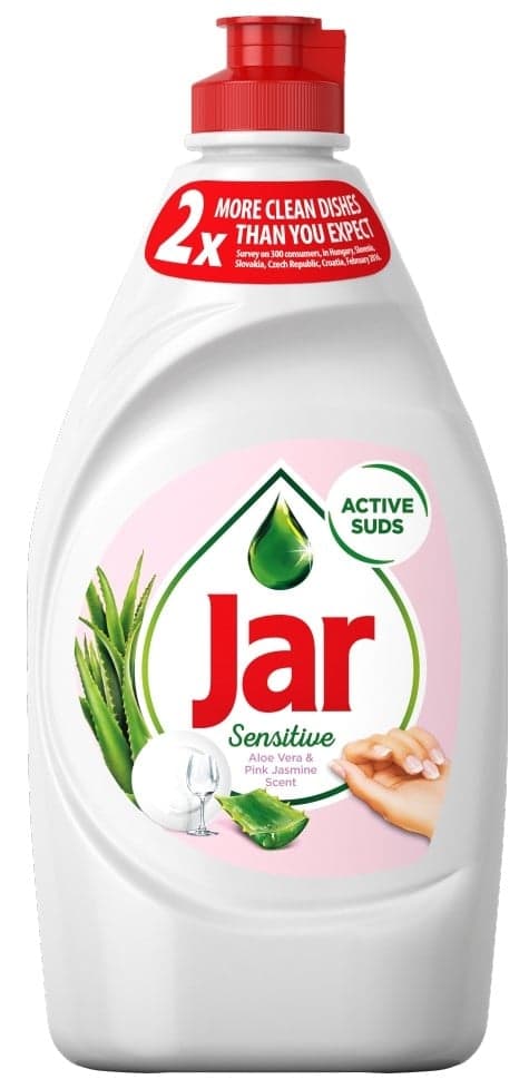 Jar Sensitive Aloe vera & pink jasmin Tekutý prostředek na nádobí