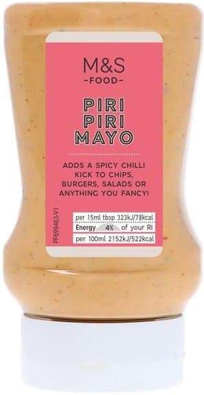 Marks & Spencer Majonéza s příchutí pečených červených chilli papriček