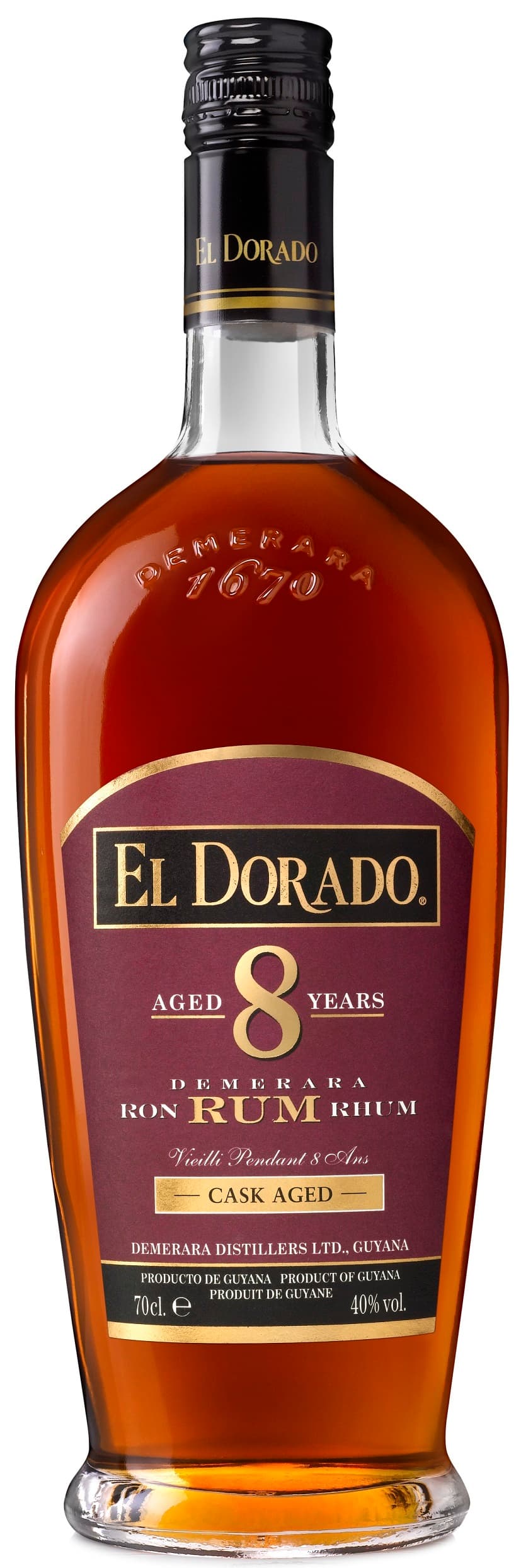 El Dorado Rum 8 YO 40% obj.