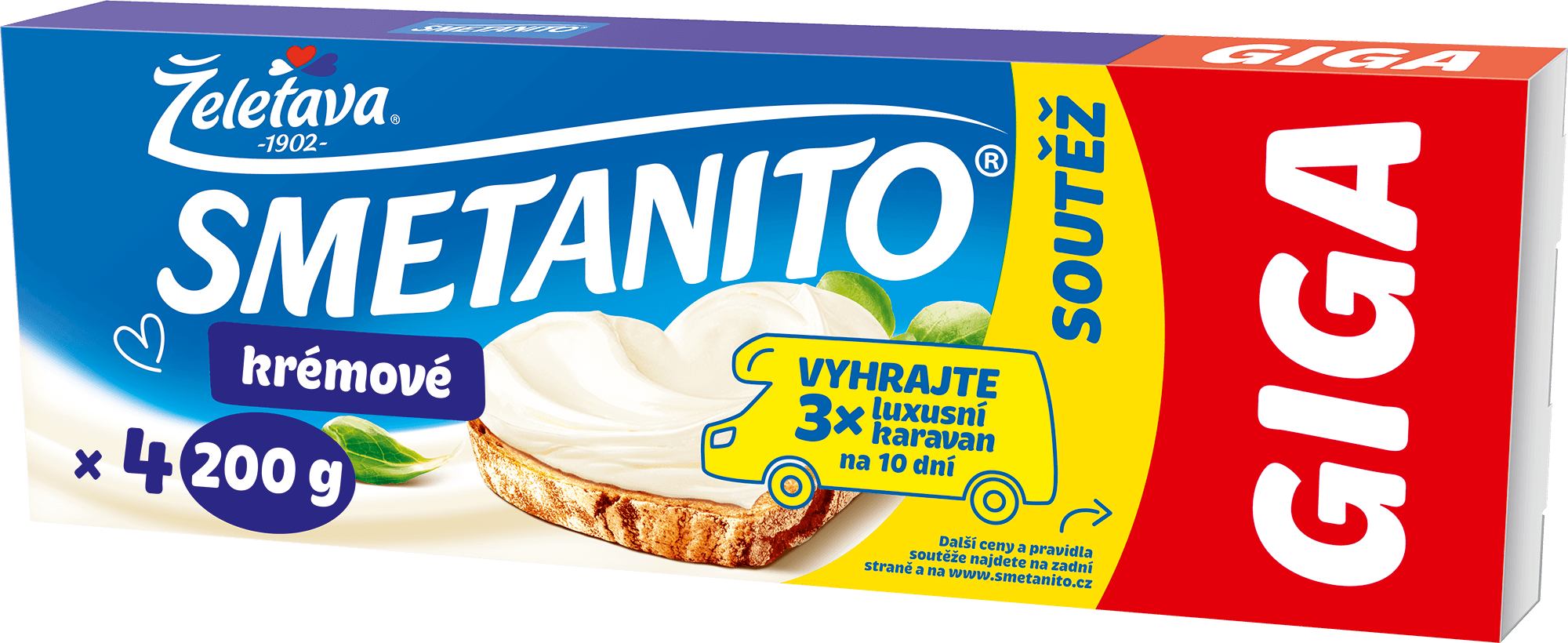 Smetanito Smetanové giga tavený sýr