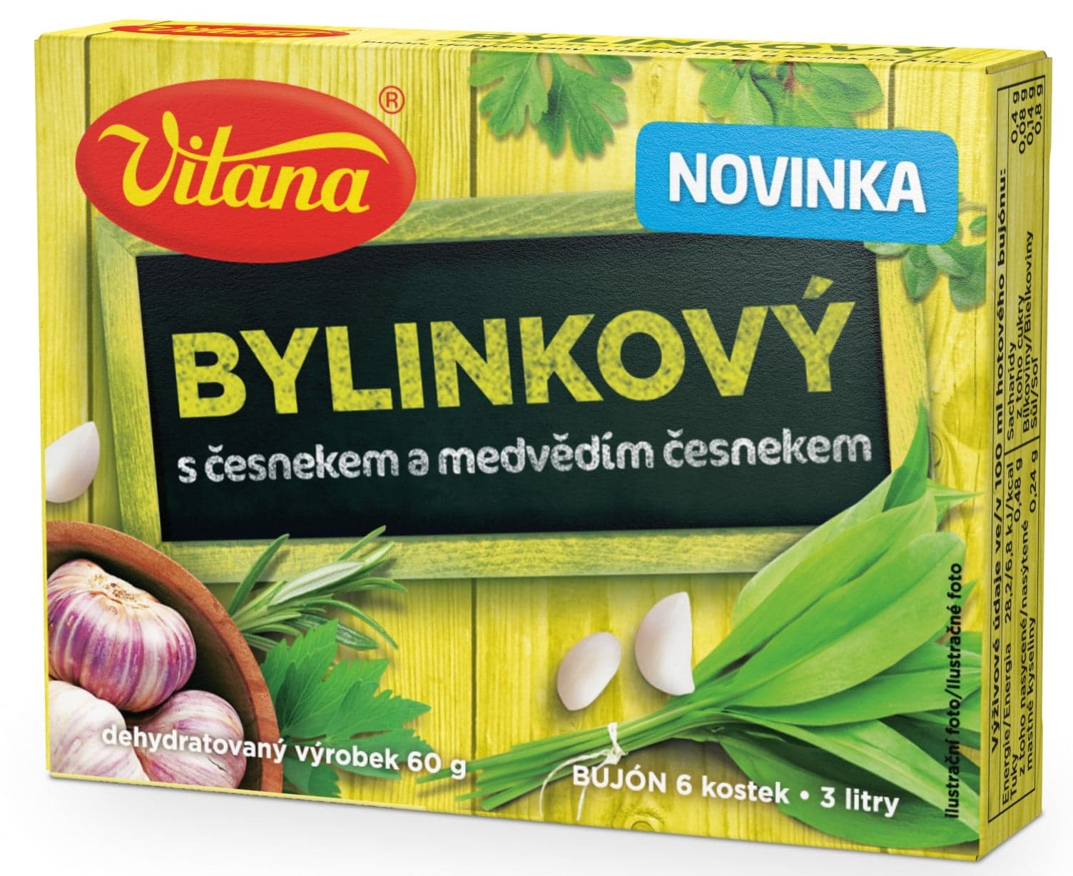 Vitana Bylinkový bujón s česnekem 3l
