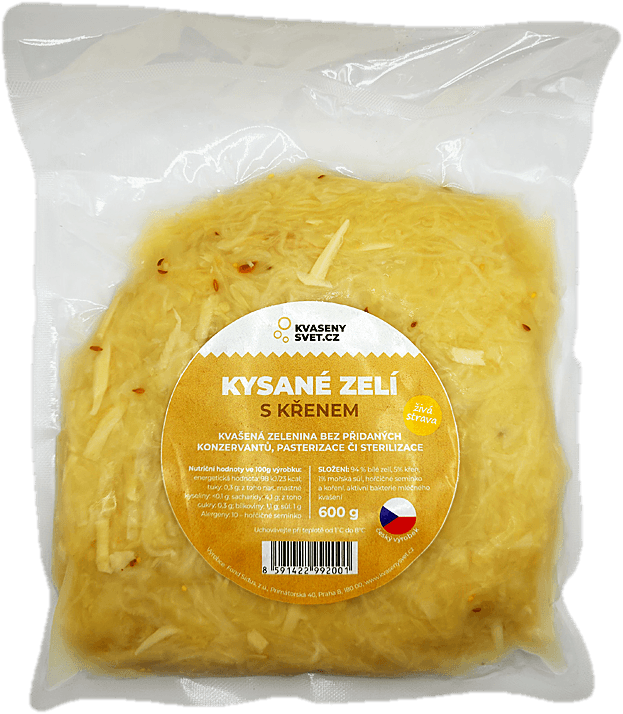 Fond Sidus Kysané zelí s křenem – kvašená zelenina, sáček