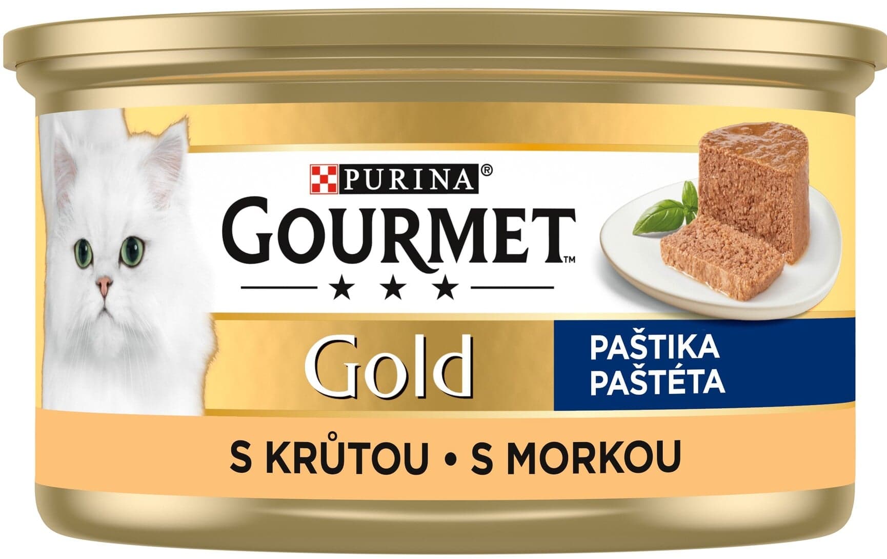 Gourmet Gold konzervy pro kočky krůta paštika