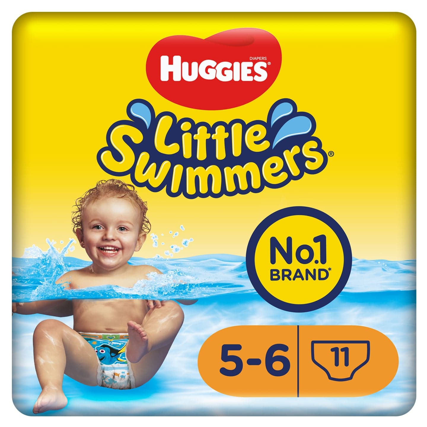 Huggies® Little swimmers Plenkové plavací kalhotky 12–18 kg (velikost 5–6)