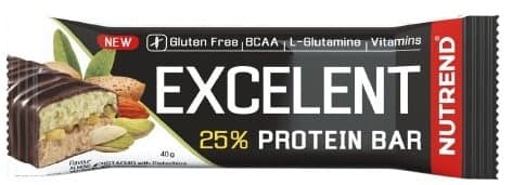 Nutrend EXCELENT bar double, mandle+pistácie