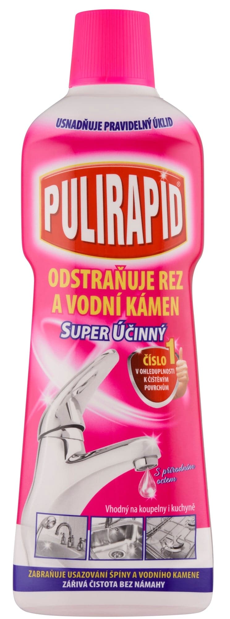 Pulirapid Tekutý čistič na vodní kámen s octem