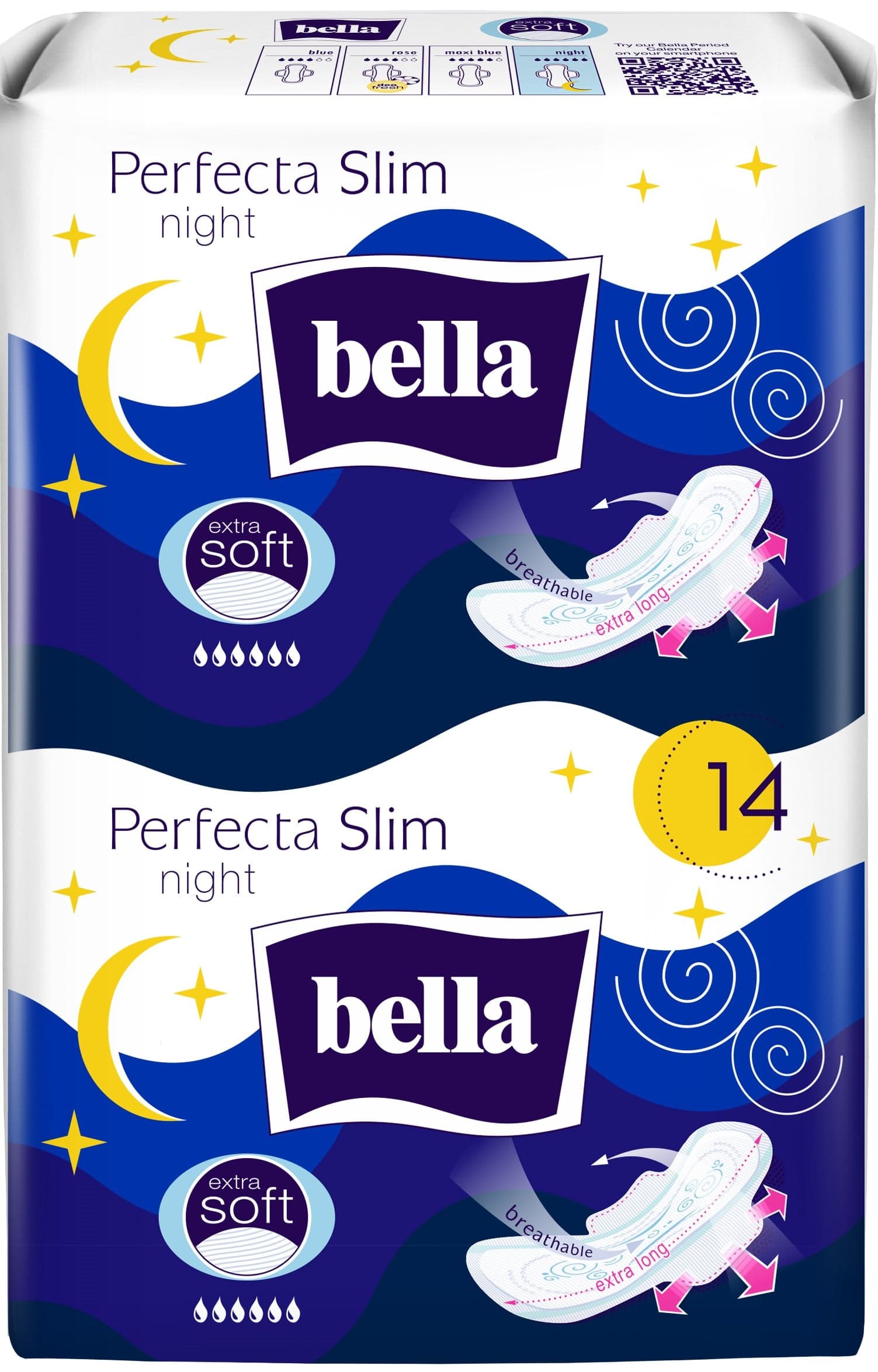 Bella Perfecta Slim Night Extra Soft vložky