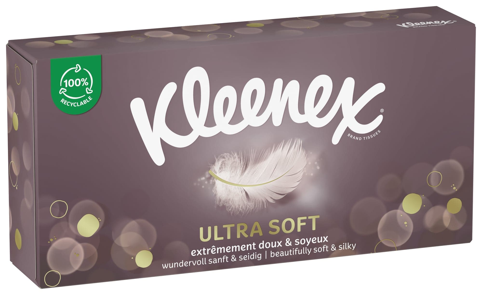 Kleenex® Ultra Soft papírové kapesníky 3 vrstvé box