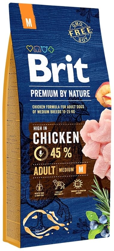 Brit Premium by Nature Adult M Chicken pro psy