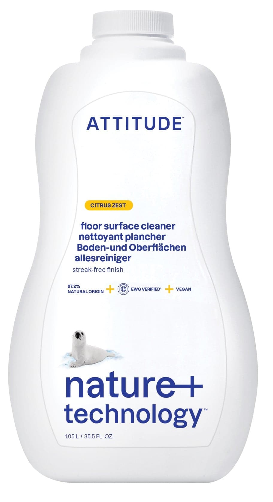 Attitude Čistič na podlahy a dřevo s vůní citronové kůry