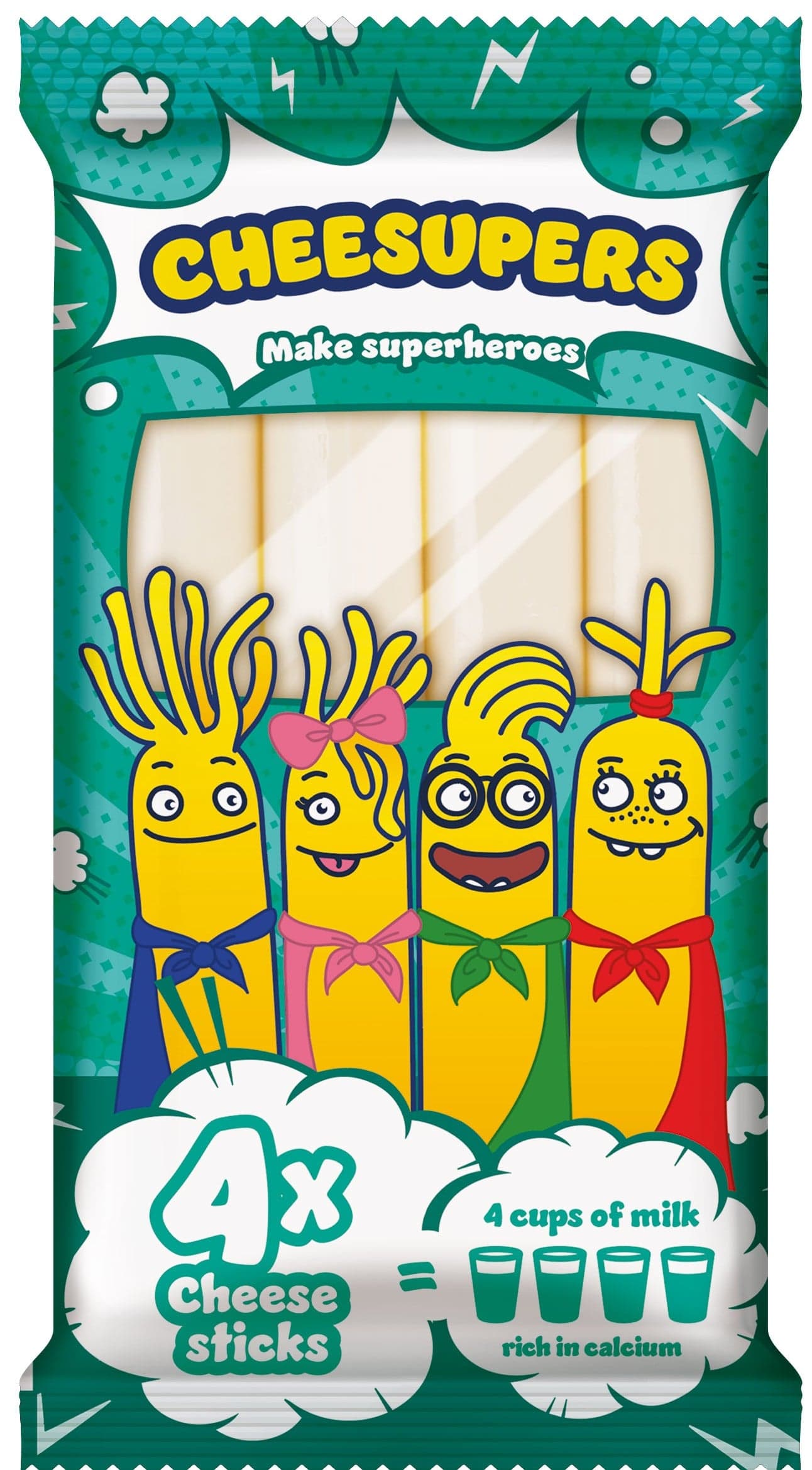 Cheesupers mozzarellové tyčinky