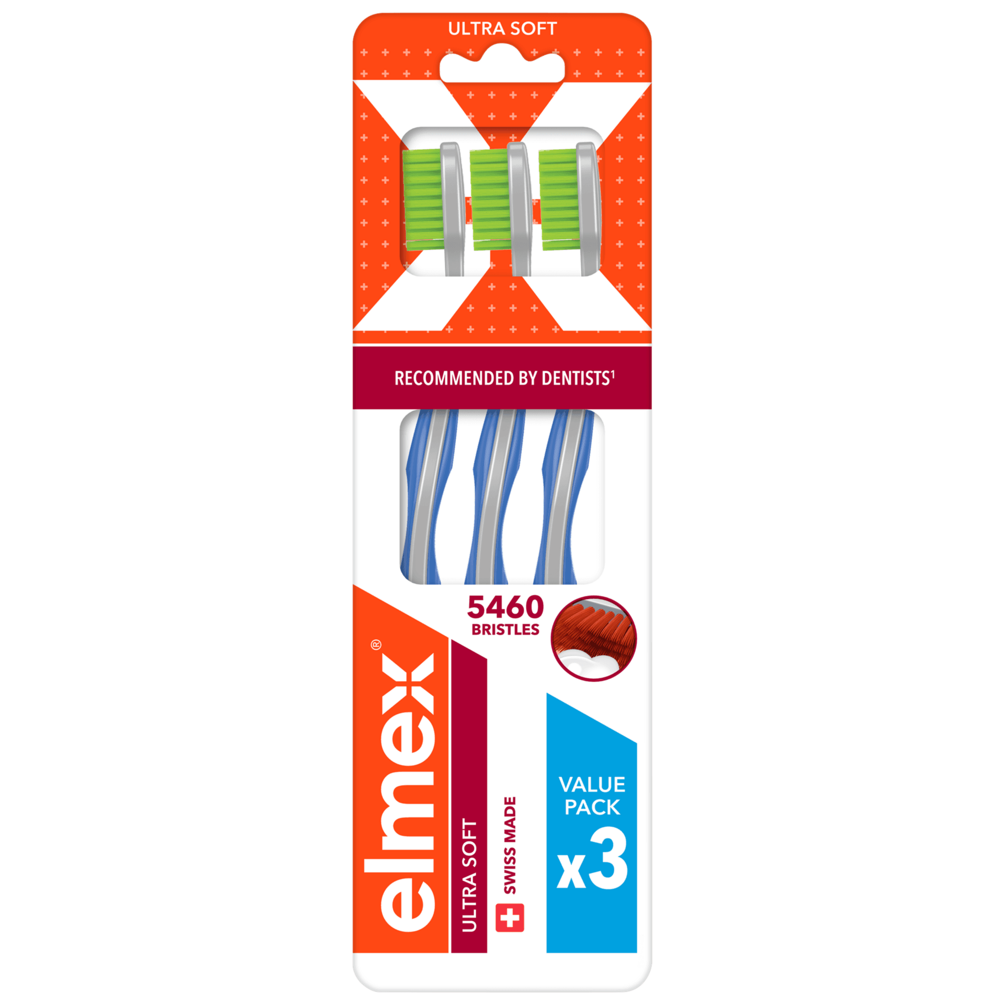 elmex Ultra Soft zubní kartáček měkký multipack 3ks