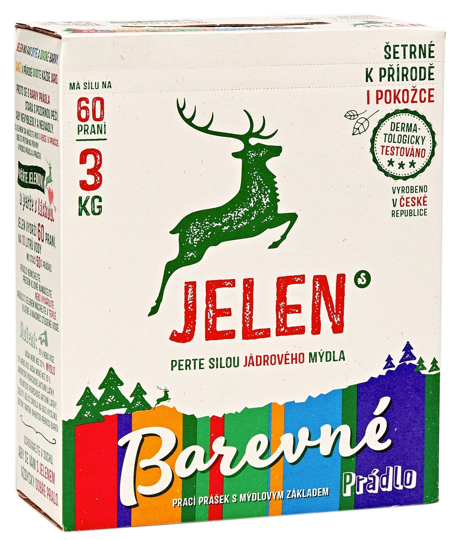 Jelen Mýdlový prášek na barevné prádlo (3 kg)