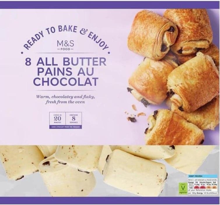 Marks & Spencer Francouzské rolky z listového těsta s čokoládou