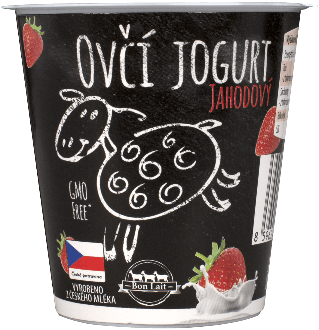 Bon Lait Ovčí jogurt jahodový