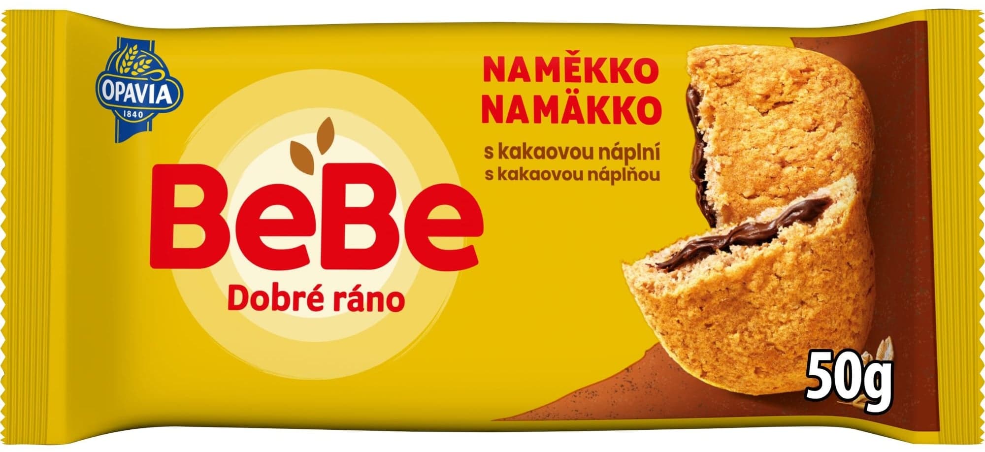 Opavia Cereální bochánek BeBe Dobré Ráno Naměkko kakaová náplň