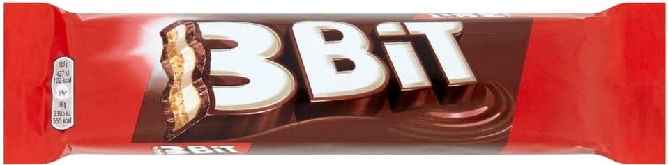 3Bit Čokoládová tyčinka se sušenkou v mléčné čokoládě
