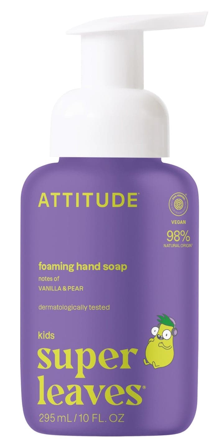 Attitude Super Leaves Kids pěnivé mýdlo na ruce, vanilka a hruška