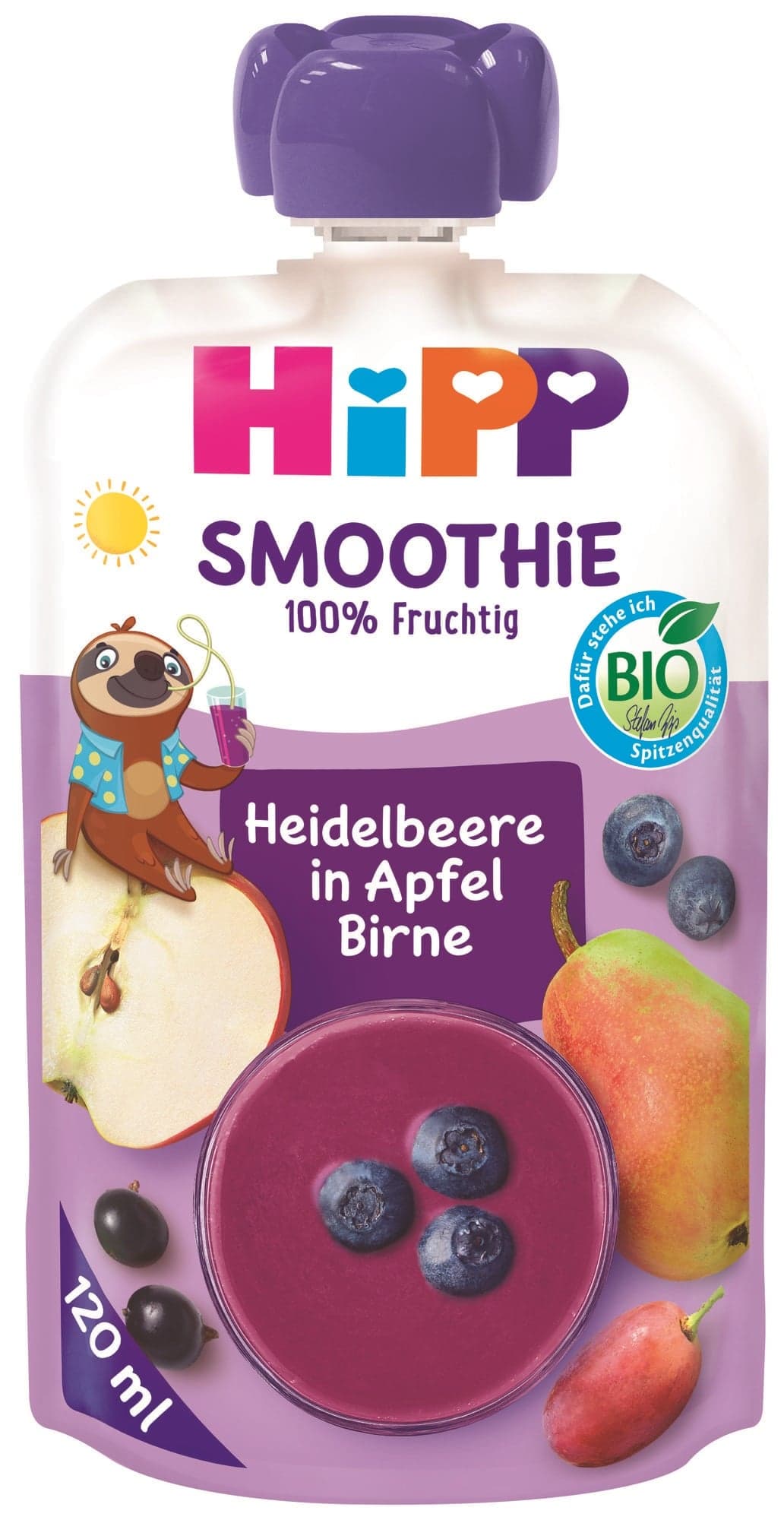 HiPP BIO Kapsička Smoothie jablko, hruška a borůvky