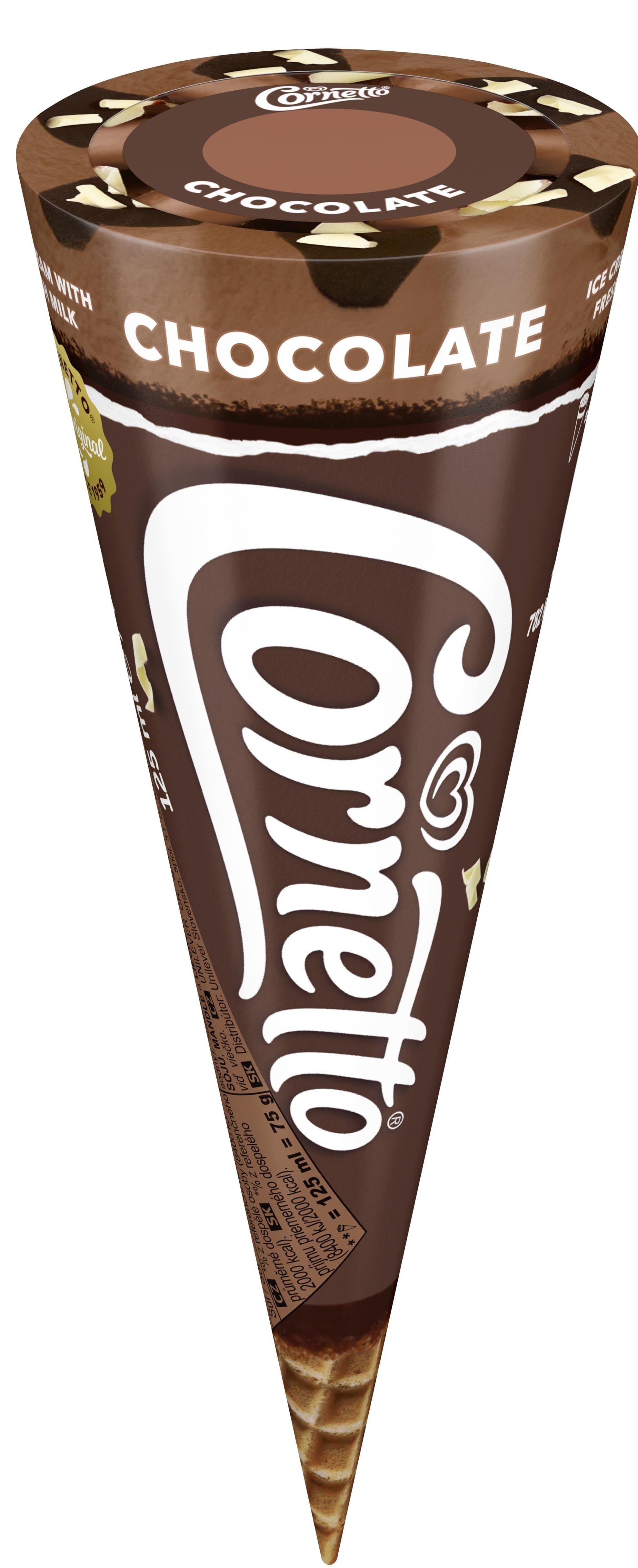 Cornetto Čokoláda zmrzlina v kornoutu
