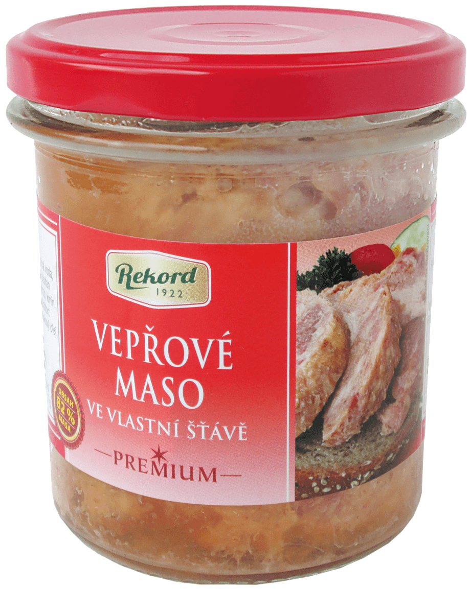Rekord Vepřové maso ve vlastní šťávě - sklo