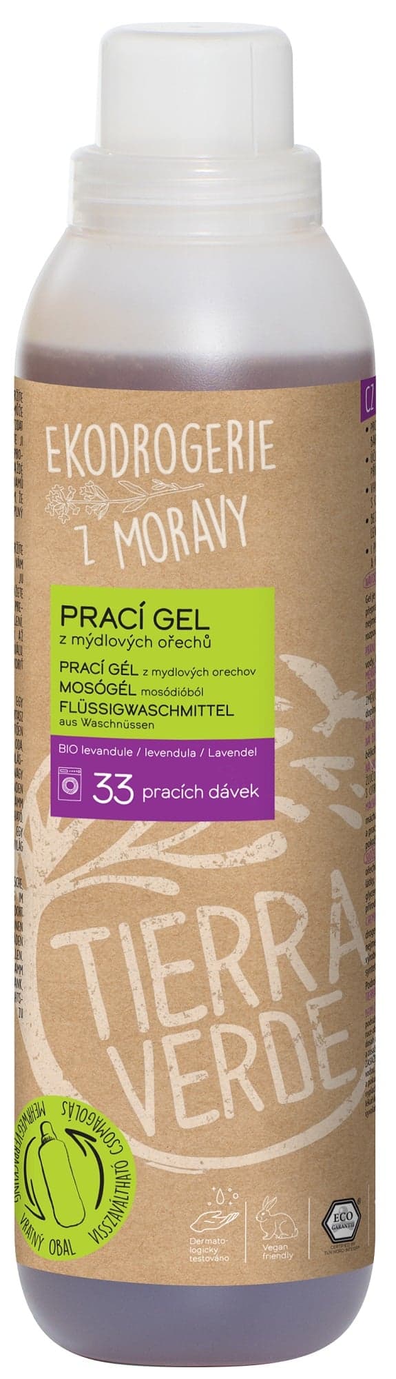 Tierra Verde Prací gel s BIO levandulovou silicí (1 l)