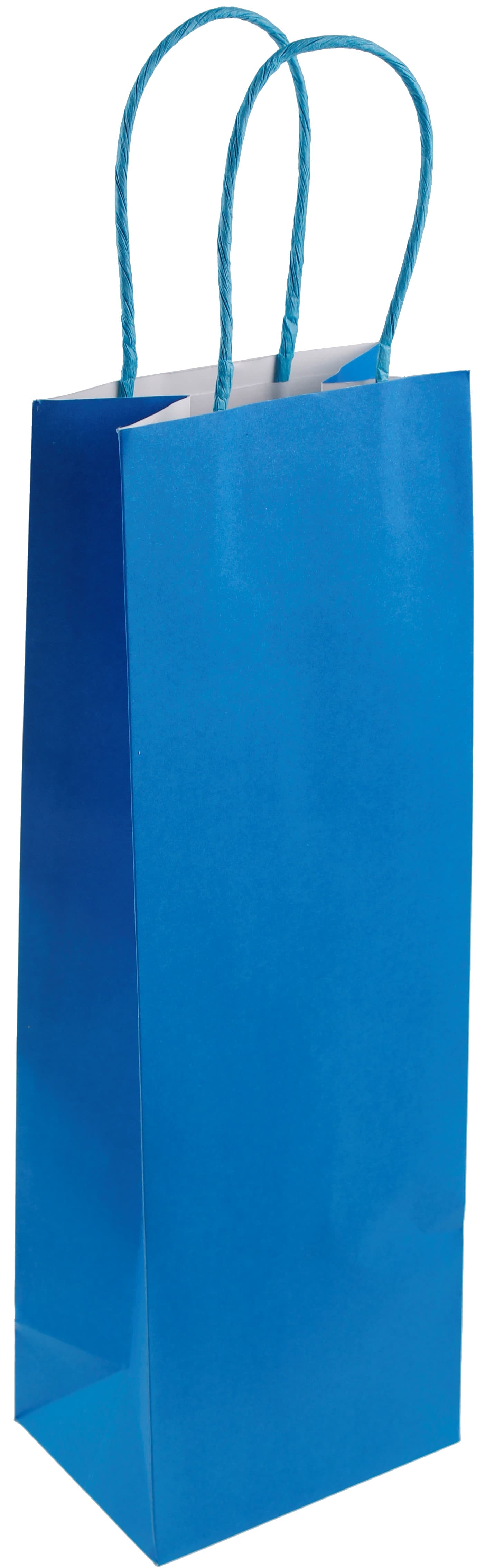 Dárková papírová taška modrá, 36×12×9 cm