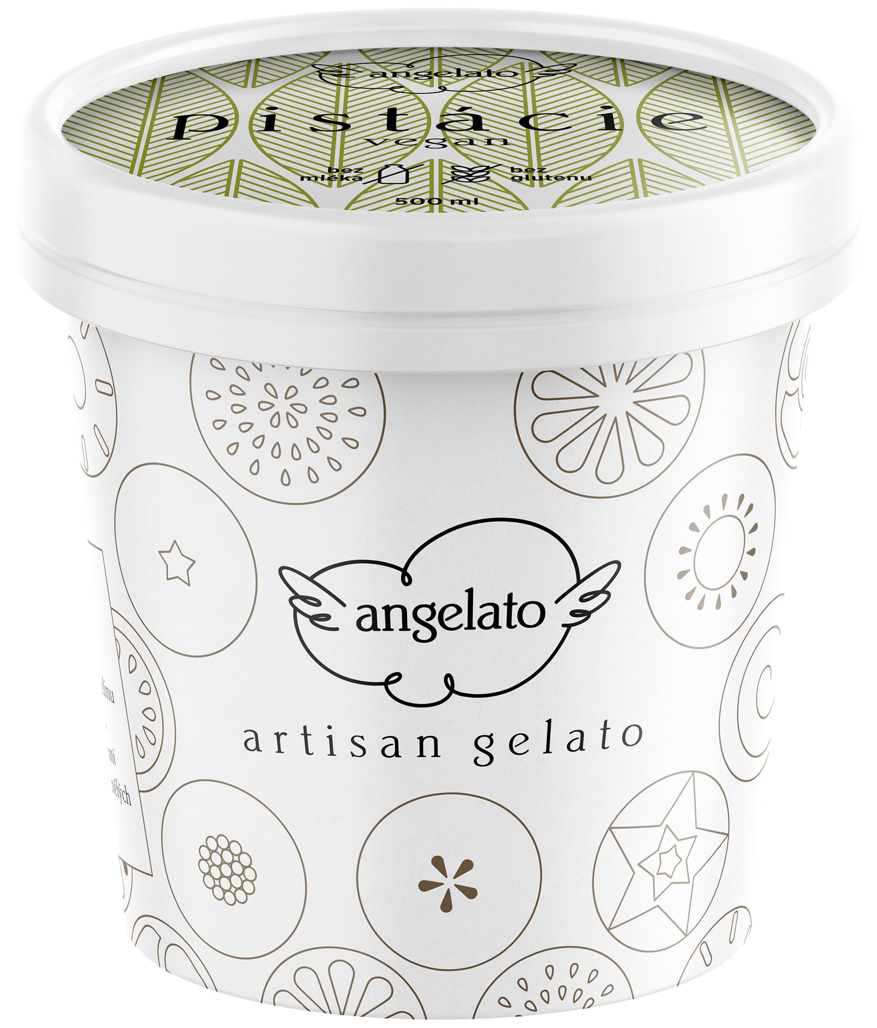 Angelato Zmrzlina veganská pistácie